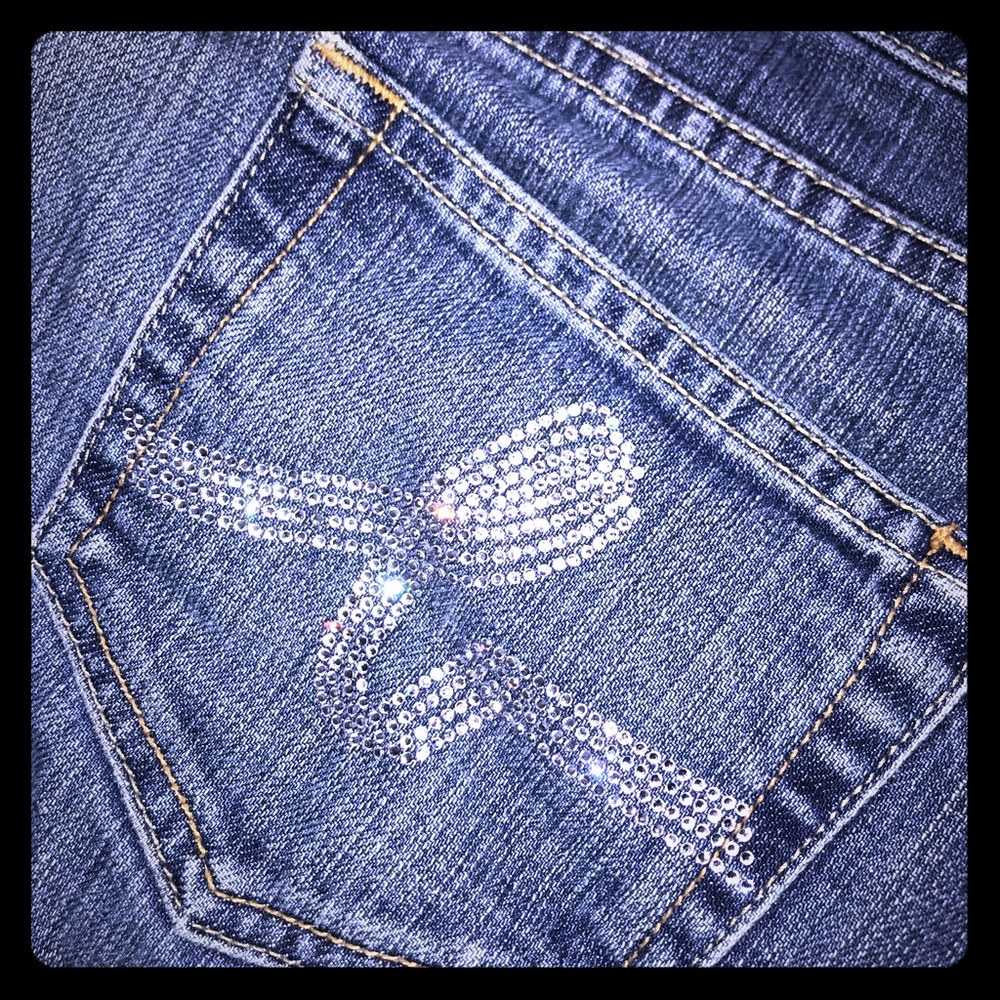 Vintage Bebe Denim Studded Jeans